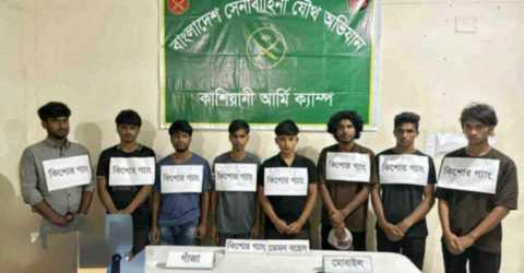 গোপালগঞ্জে কিশোর গ্যাং ‘ডেমন বয়েজ’-এর ৮ সদস্য গ্রেফতার