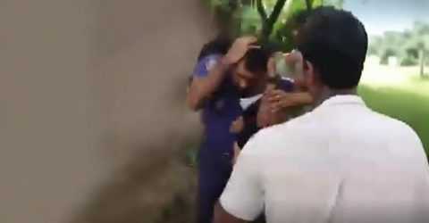গোপালগঞ্জে পুলিশের ওপর নিষিদ্ধ ছাত্রলীগের হামলা, গাড়িতে আগুন