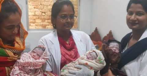লোহাগড়ায় একসঙ্গে তিন কন্যাসন্তানের জন্ম, আনন্দে খুশি পরিবার