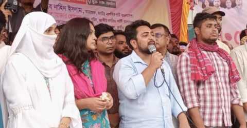 আমরা চাঁদাবাজ, সন্ত্রাস থেকে দেশকে মুক্তি দিতে চাই: নাহিদ ইসলাম